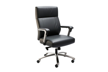 Office chair with an adjustable backrest and padded seat, designed for ergonomic support and extended use