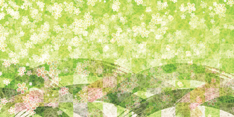 和柄　桜　春　背景