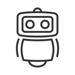 Naklejka premium Chat bot line icon, pixel perfect, vector eps10 illustration