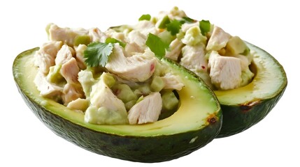 Avocado Salad with Chicken Salad Scoop