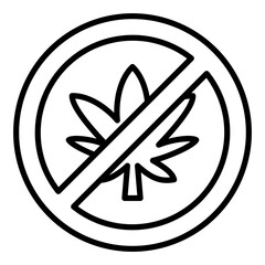 Illegal Cannabis Icon