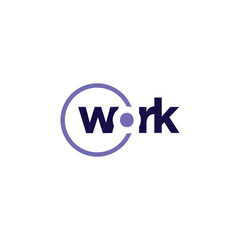 Work Wordmark logo icon vector