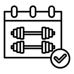 Fitness Schedule Icon