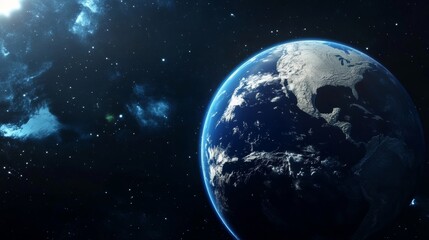 Obraz premium 宇宙に浮かぶ地球