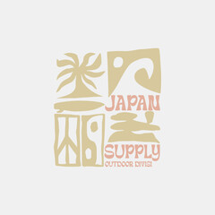 Hand drawn Summer beach t shirt design, sunshine for beach side, palm tree side the ocean wave