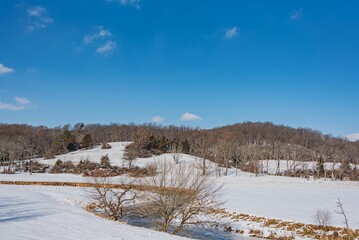 The Frozen Codorus Creek in Seven Valleys Pennsylvania on a January Day