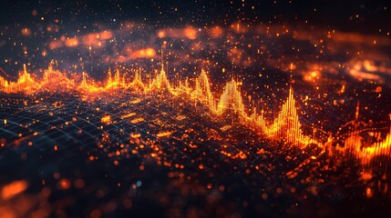 Dynamic Data Visualization Digital Environment Graphic Content Abstract Viewpoint