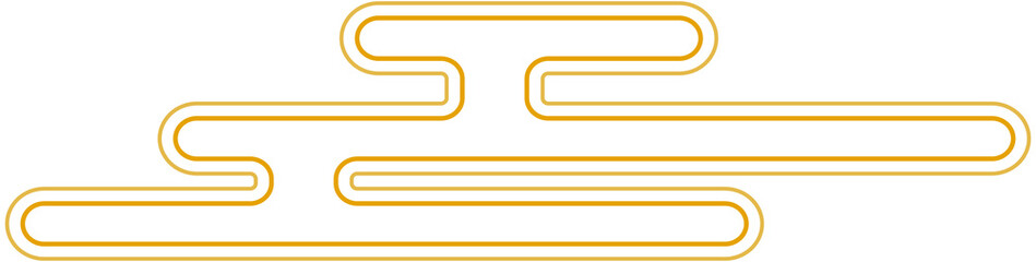 Golden Chinese Cloud