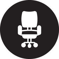 Office Chair glyph icon