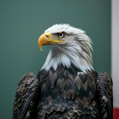 Obraz premium Majestic Bald Eagle Portrait American Symbol Wildlife Bird of Prey