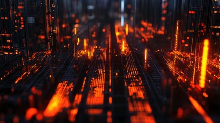 Fototapeta premium Marketing Strategies with Graphs and Metrics in Soft Light