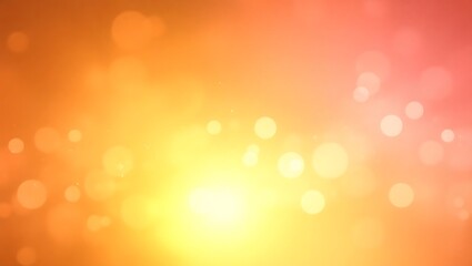 Warm orange gradient background with glowing light bokeh effects and soft transitions, perfect for elegant creative projects