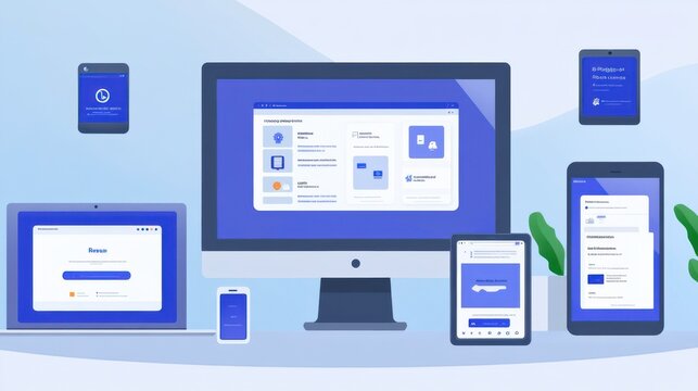 Team Collaboration Tools on a Desk Flat Lay