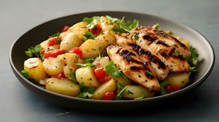 Grilled Chicken and Potato Salad