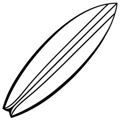 Surfboard Sketch Vector Design