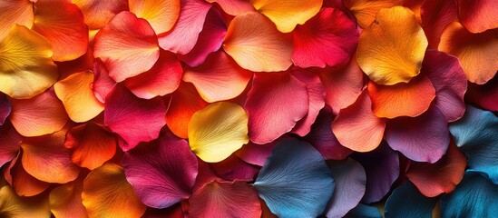 Vibrant Rose Petals: A Symphony of Colors