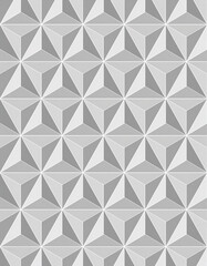 Elegant White and Gray Geometric Hexagonal Seamless Pattern