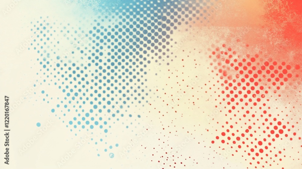 Poster colorful abstract halftone pattern background texture design art