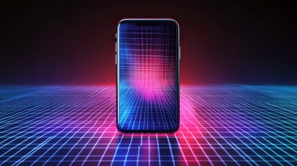 Vibrant Smartphone with Action-Oriented Digital Scene