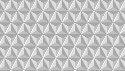 Elegant White and Gray Geometric Hexagonal Seamless Pattern