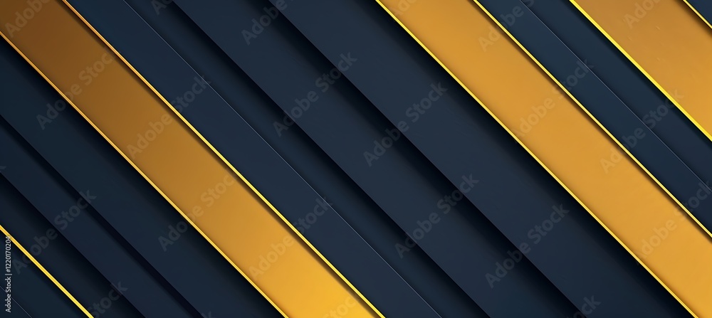 Aufkleber geometric background with abstract golden and blue diagonal shapes for a vibrant backdrop and banner