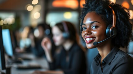 Client Support via Video Calls in Modern Office Setting