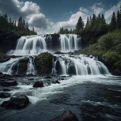 Fototapeta premium What would happen if a waterfall suddenly stopped flowing?