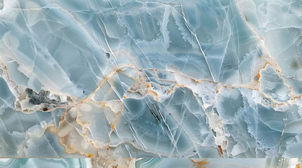 Polished onyx marble, high-resolution aqua tone emperador marble with natural breccia stone agate surface, generative ai