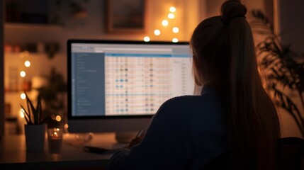 Modern Office Assistant Managing Client Schedules