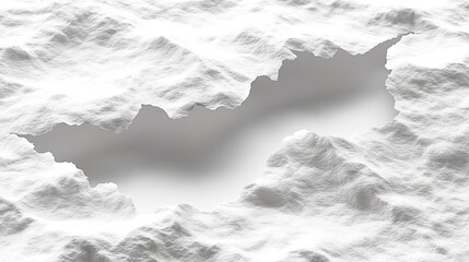 white poster paper with a hole in the middle to insert text in the design.