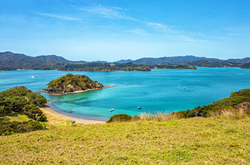 Round Island, Urupukapuka Island, Bay of Islands, North Island, New Zealand, Oceania.