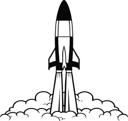 Obraz premium rocket vector