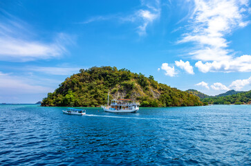 Traditional Phinisi sailing ships, Labuan Bajo, Island Flores, Indonesia.