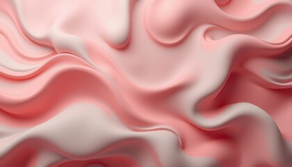 Fototapeta premium Abstract Pink and White Swirling Fluid Design