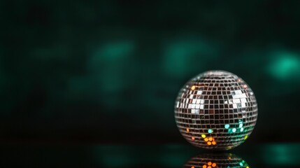 Obraz premium Sparkling Disco Ball Party Lights Nightclub Decor Festive Celebration