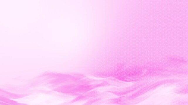 4K loopable pink background with scrolling oriental pattern and flowing clouds.