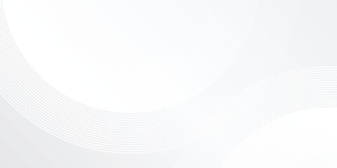 Modern white glowing geometric lines on gray background. Modern shiny blue line simple art