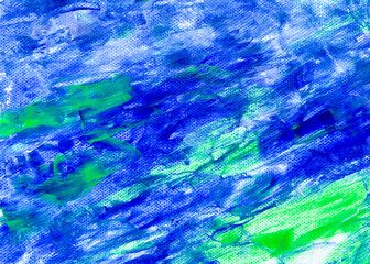abstract blue background with watercolor ink