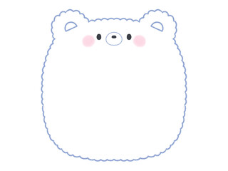 ふわふわクマのフレーム