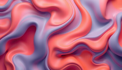 Obraz premium Abstract Pink and Purple Fluid Swirls Design