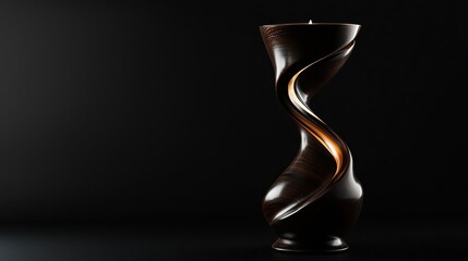 Luxury Candle Holder on Black Background