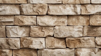 Textured beige stone wall ideal for wallpaper or digital projects.