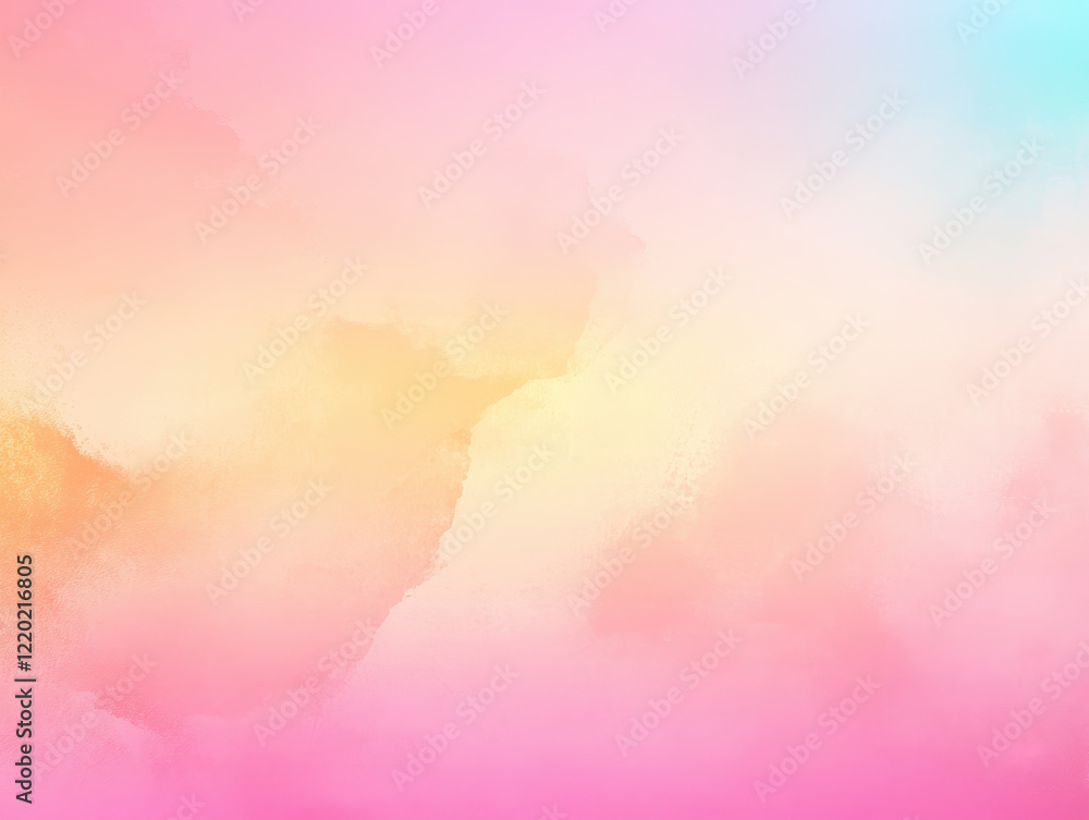 Poster soft gradient background blending peach and pale colors creates serene and calming atmosphere, perfe
