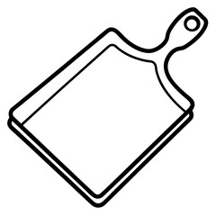 Classic Cutting Board Outline Vector