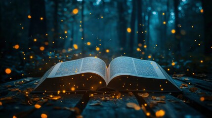 Obraz premium Enchanting Open Book in