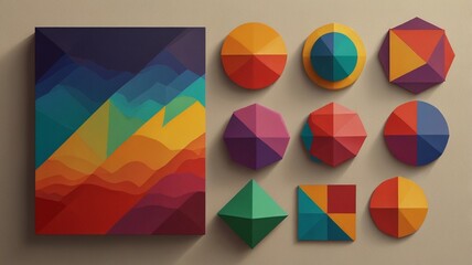Obraz premium geometry, polygonal