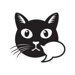 Cat silhouette vector eps file 