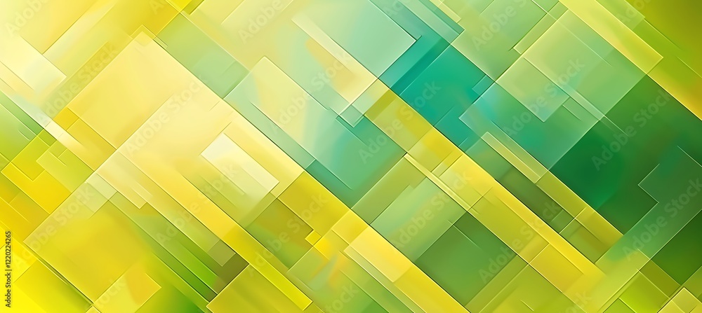 Poster futuristic neon yellow and green geometric background featuring triangular patterns for stylish bann