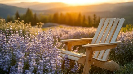 Serene Sunset Wooden