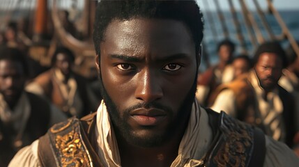 Determined African Man on a